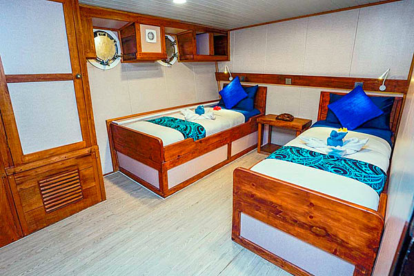 Яхта Solomons Master. Каюта Premium Twin/Double Яхта Solomons Master. Каюта Premium Twin/Double