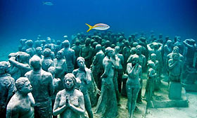 Музей подводных скульптур у острова Мухерес