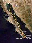 Карта маршрута «Baja Nature Cruise» (кликните на изображение для увеличения)