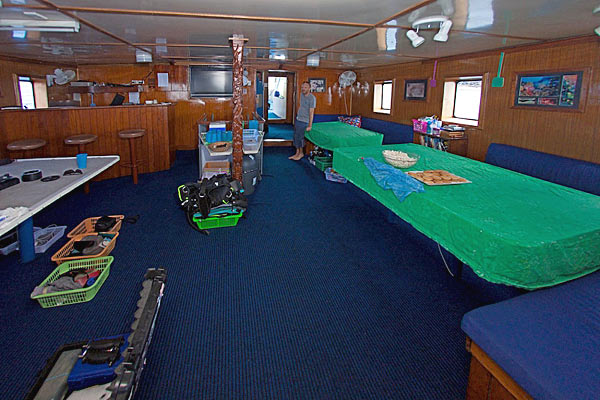 Яхта Bilikiki. Салон