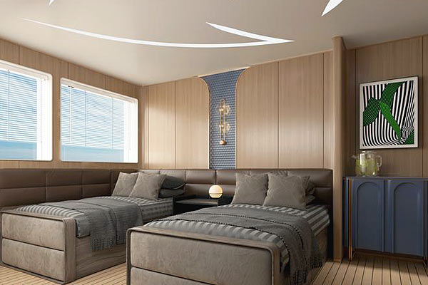 Яхта Blue Pearl - каюта Twin.