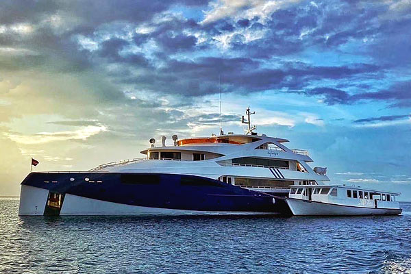 Яхта Infinity X, дайвинг на Мальдивах