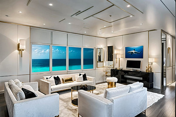 Яхта Invictus. Салон