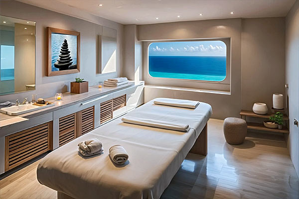 Яхта Invictus. Спа-салон