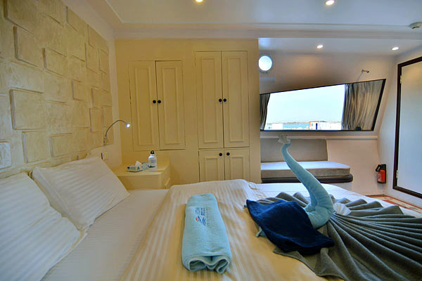 Каюта Master Suite на яхте Saudi Master (главная палуба).