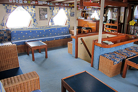 Гостиная на яхте Thorfinn