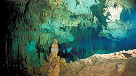 Дайв-туры в Мексику: Юкатан. Дайвинг в пещерах.