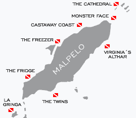 Дайв-сайты острова Мальпело