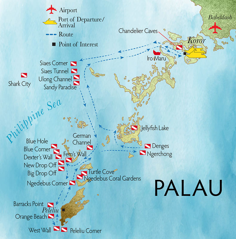 Дайв-сайты на Палау.